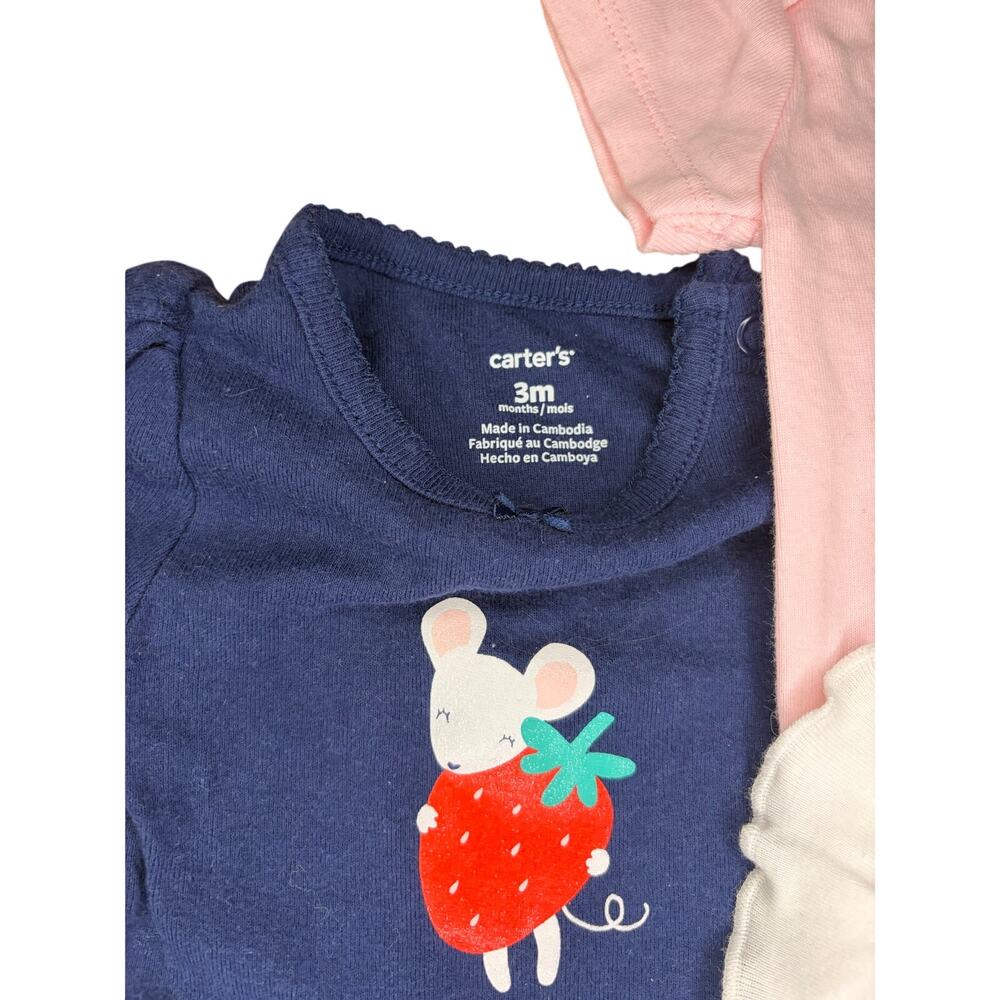 Carter's Baby Girl Bundle - 3 Months - Six (6) Short Sleeve Bodysuits One-Piece - Picture 7 of 13